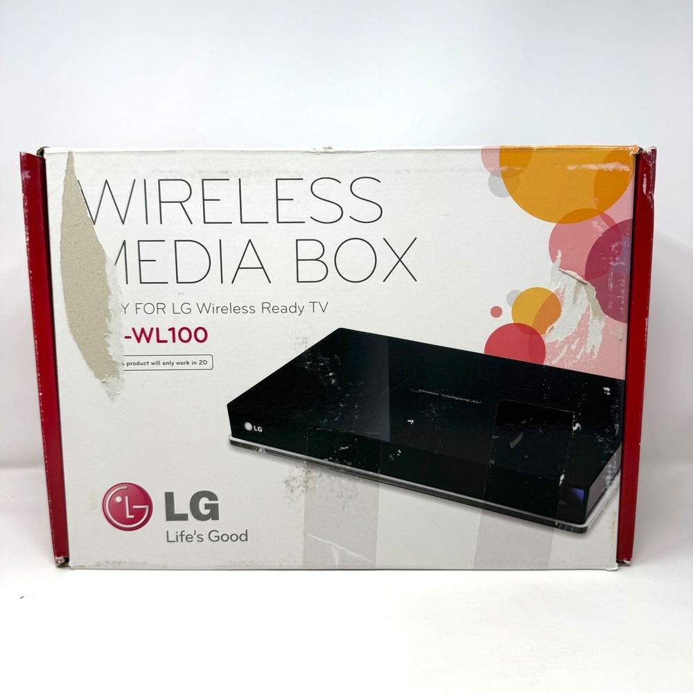 LG Wireless Media Box AN-WL100W for Wireless Ready TV Black Hub 1080p HDMI